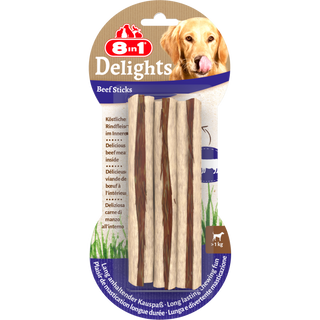 8in1 Delights Beef Sticks 3 pcs, 75 g