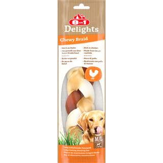 8in1 Delights Chewy Braids M/L, 80 g