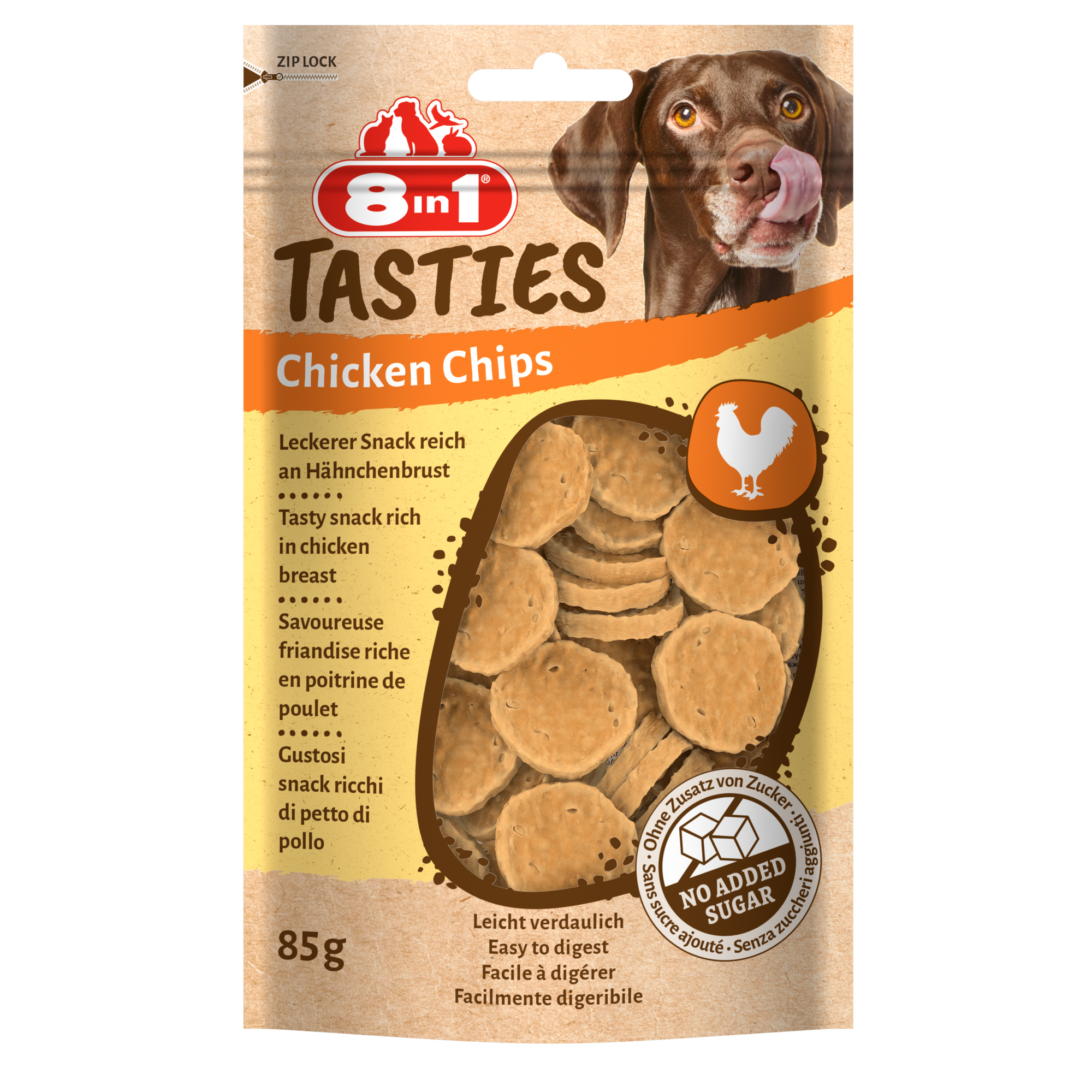8in1 Tasties Chicken Chips 85 g