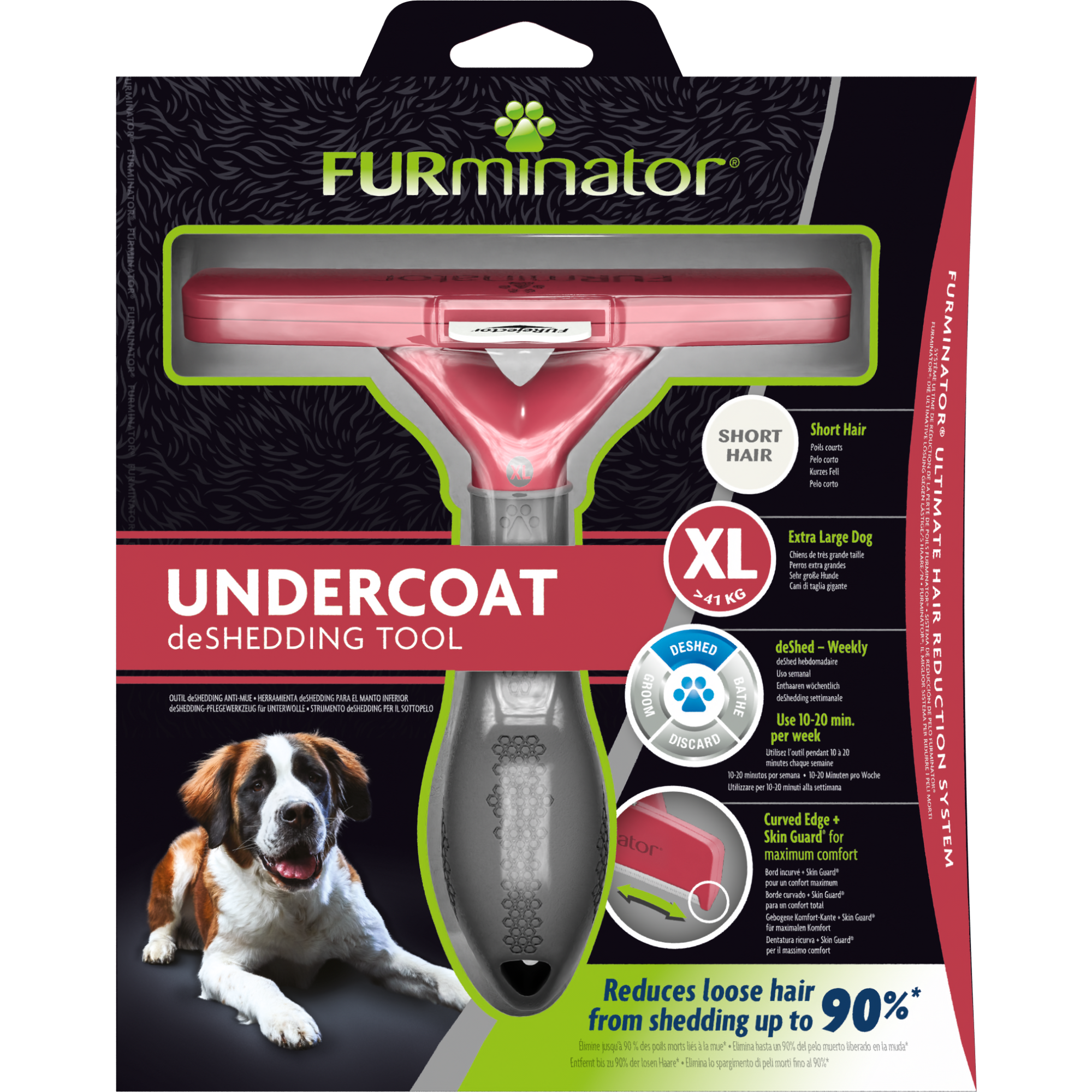 FURminator Undercoat deShedding Tool – XLarge Dog, Short Hair