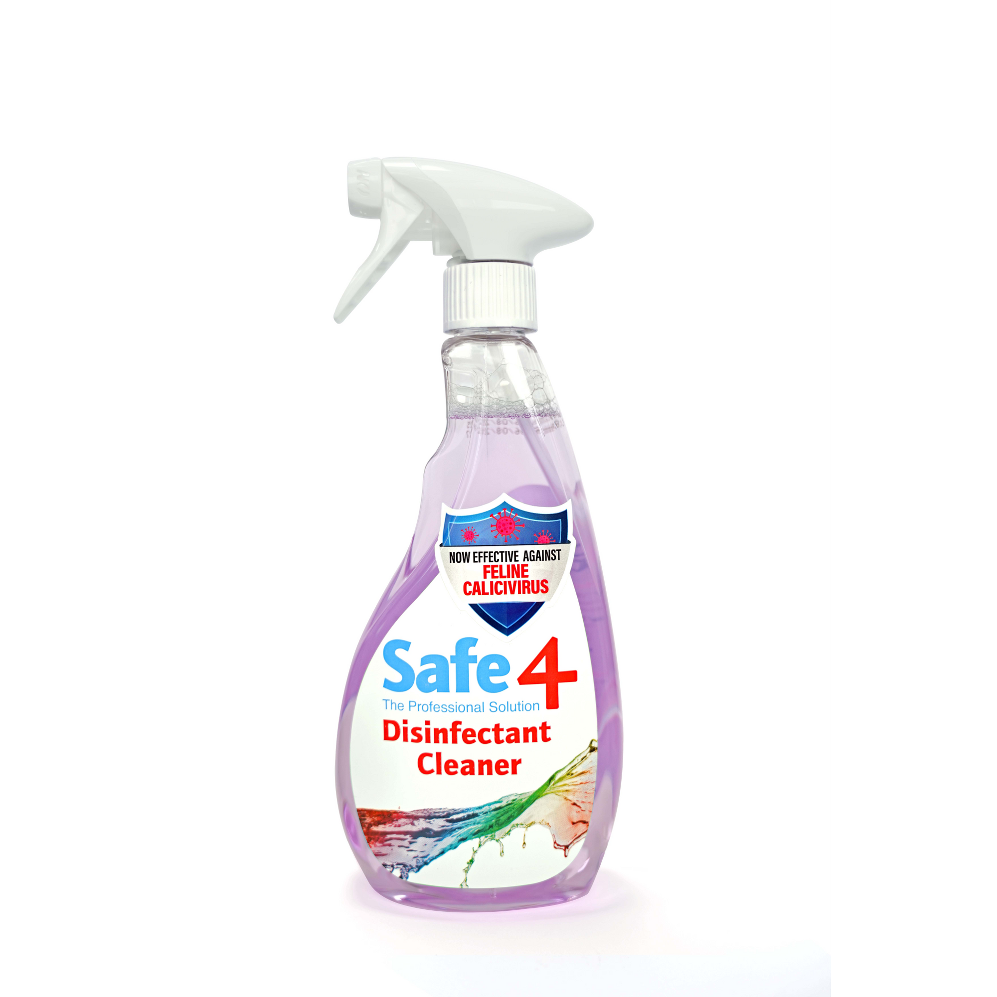 Safe4 Disinfectant Pre-Diluted Spray 1:10 Dilution, Lavender Scent, Enhanced Formula, 500 ml