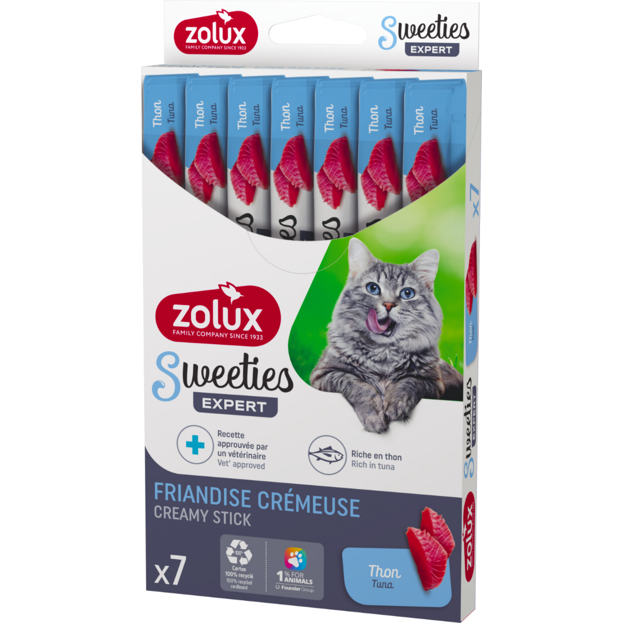 Sweeties Creamy Stick for Cats, Tuna, 7 pcs/box