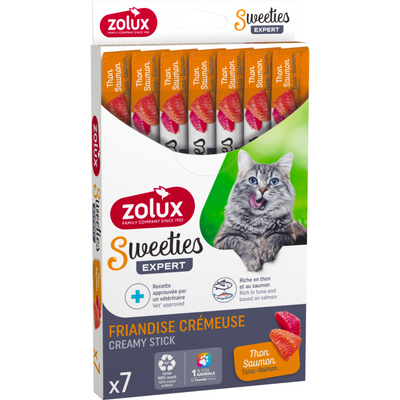 Sweeties Creamy Stick for Cats, Tuna Salmon, 7 Pieces / box