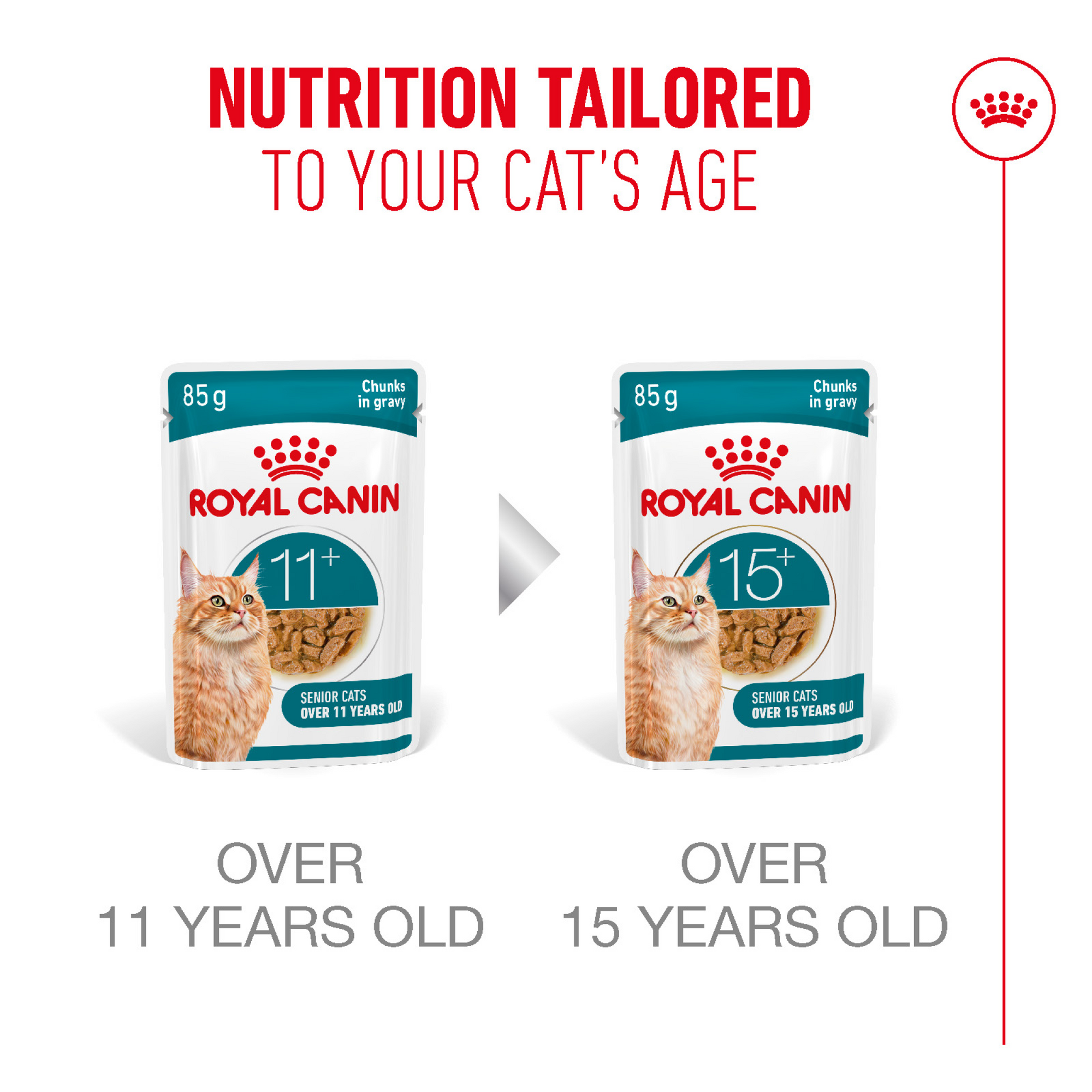 Feline Health Nutrition Ageing 11+ Gravy (Wet Food - Pouches) 12 x 85 g