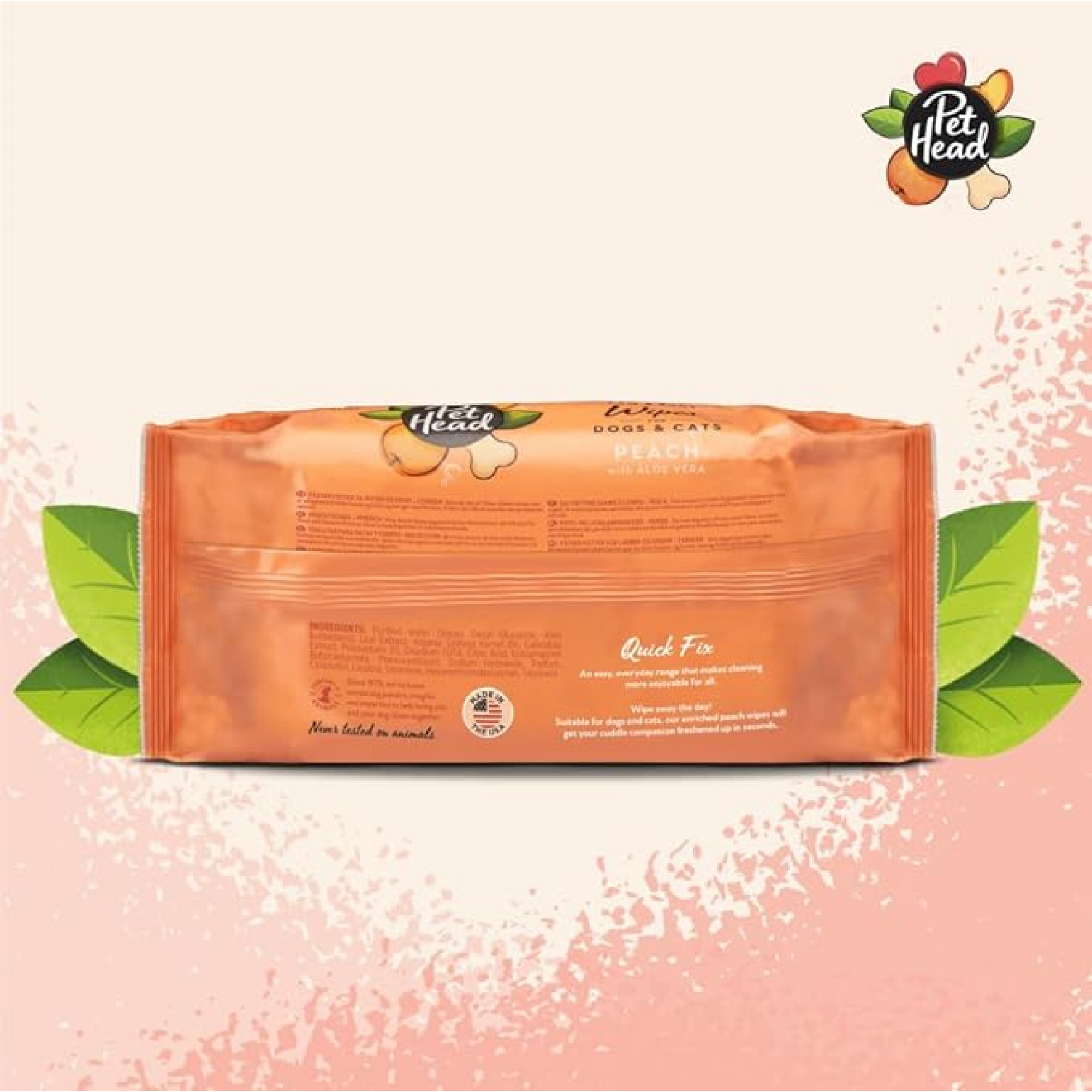Pet Head Quick Fix Wipes 100/pk