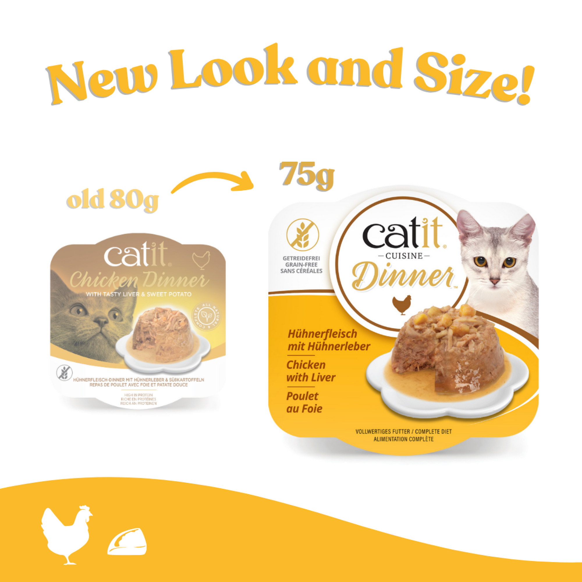 Catit Chicken Dinner, Liver & Sweet Potato 75 g, 6 pcs/box