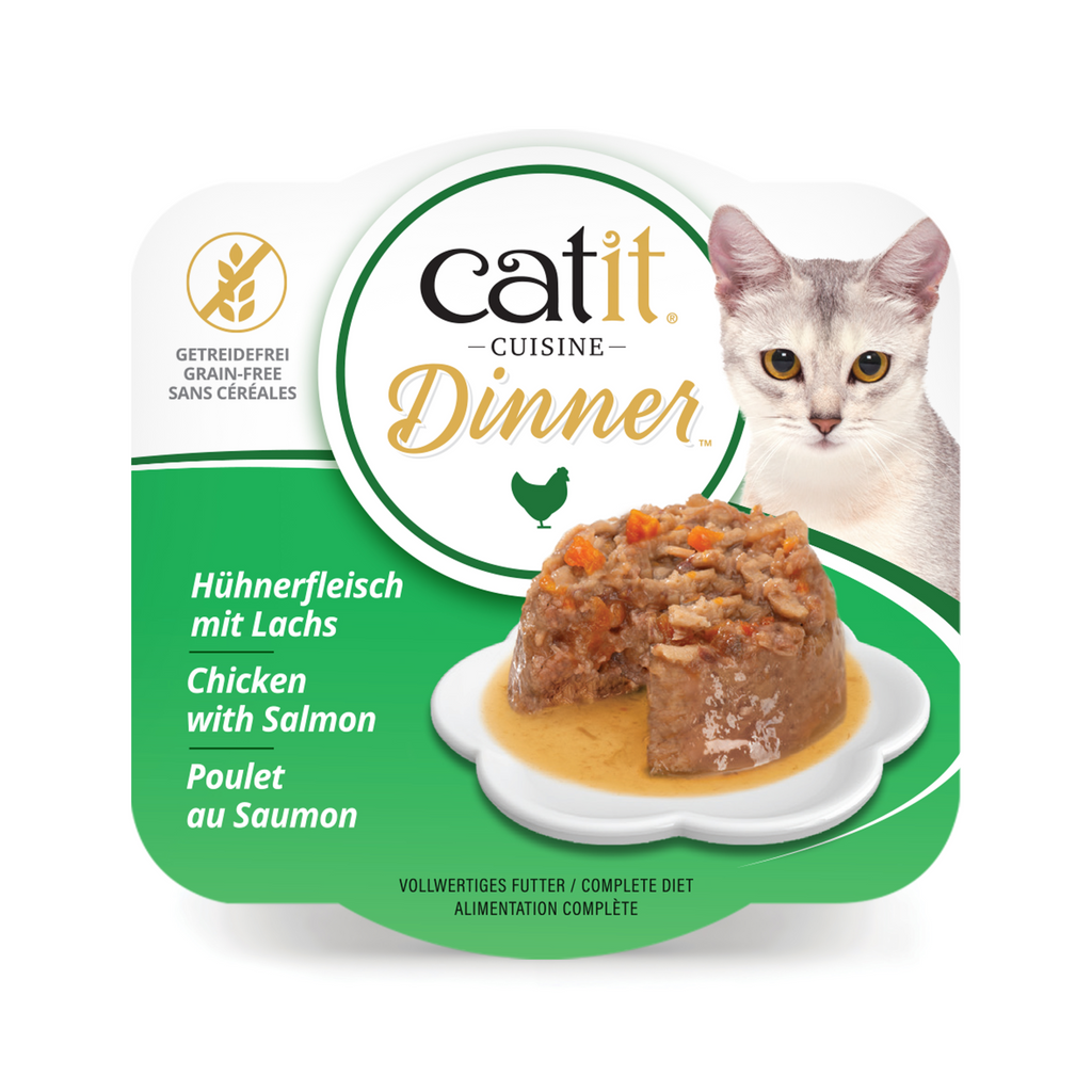 Catit Chicken Dinner, Salmon & Carrot 75 g, 6 pcs/box