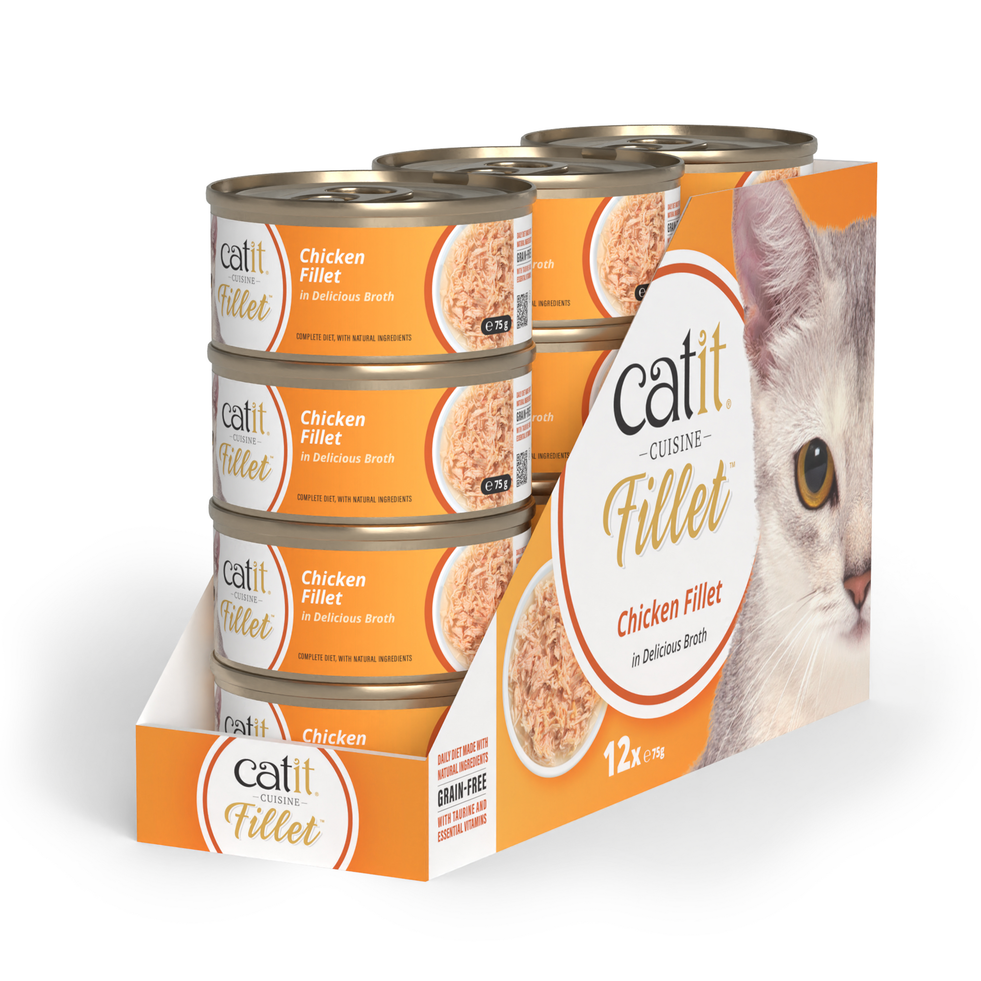 Catit Cuisine Chicken Fillet, 12 x 75 g