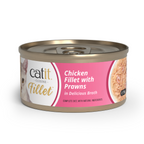 Catit Cuisine Chicken Fillet with Prawns, 12 x 75 g