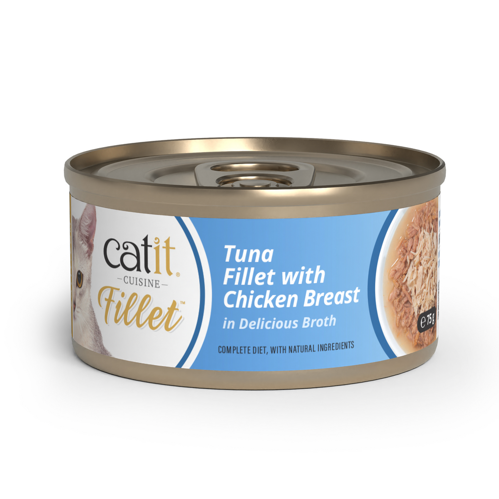 Catit Cuisine Tuna Fillet with Chicken, 12 x 75 g