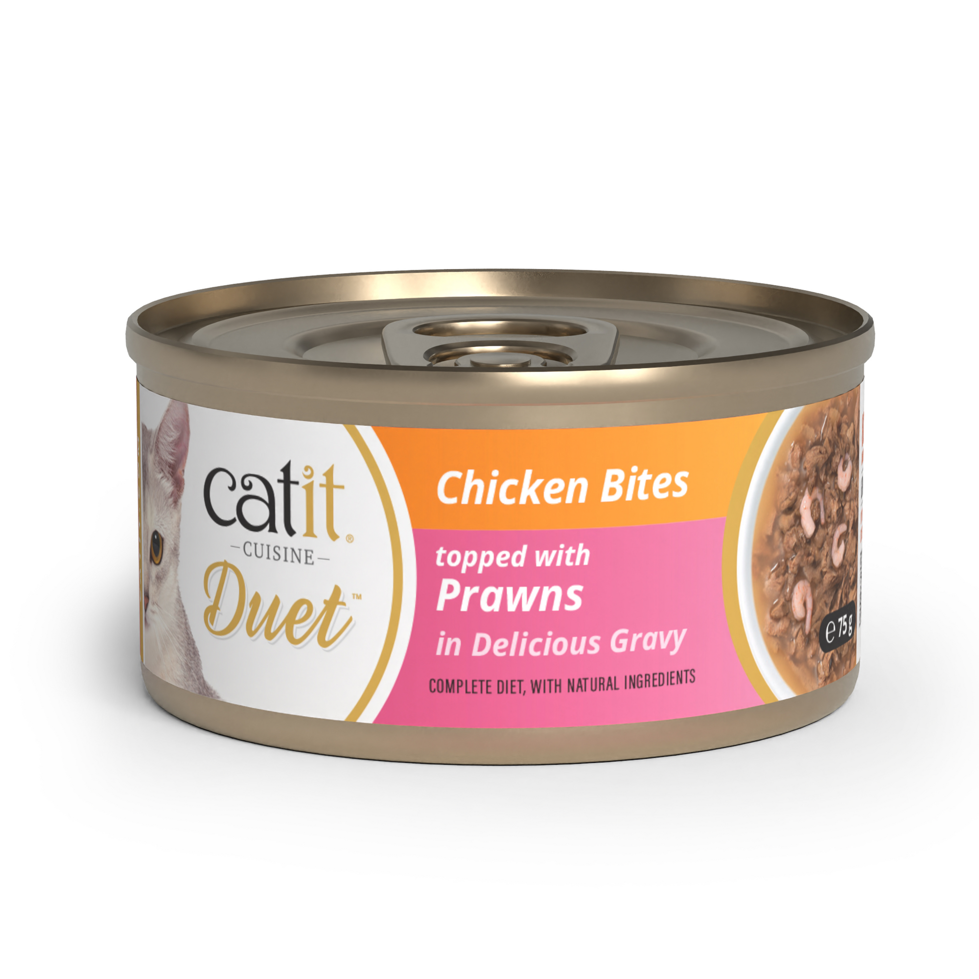 Catit Cuisine Duet, Chicken with Prawns, 12 x 75 g