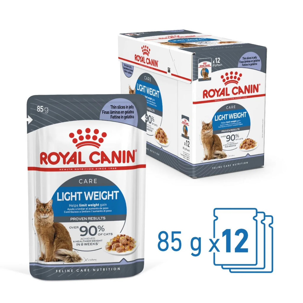 Royal Canin Light Weight Care in Jelly Cat Wet Food – 12 x 85g