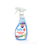 Safe4 Disinfectant Pre-Diluted Spray 1:10 Dilution, Freshmint Scent, Enhanced Formula, 500 ml