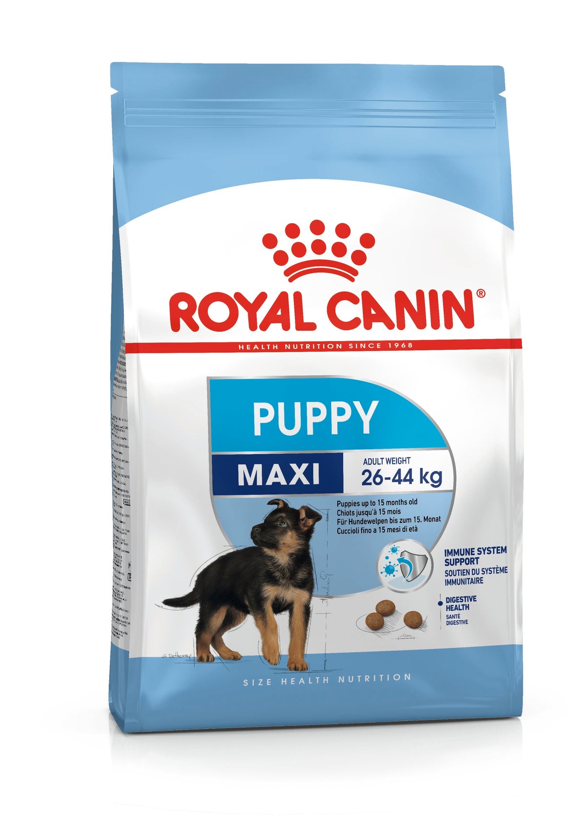 Size Health Nutrition Maxi Puppy – product pack