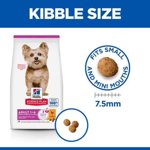 Hill's Science Plan Small & Mini Adult Dog Food With Chicken (3kg)