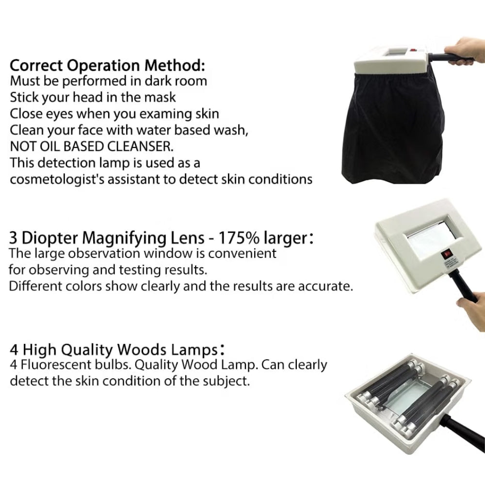 Portable Skin Analyzer Lamp (Wood's Lamp)