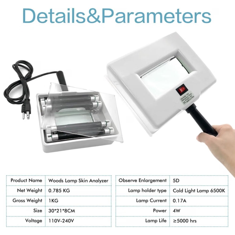 Portable Skin Analyzer Lamp (Wood's Lamp)
