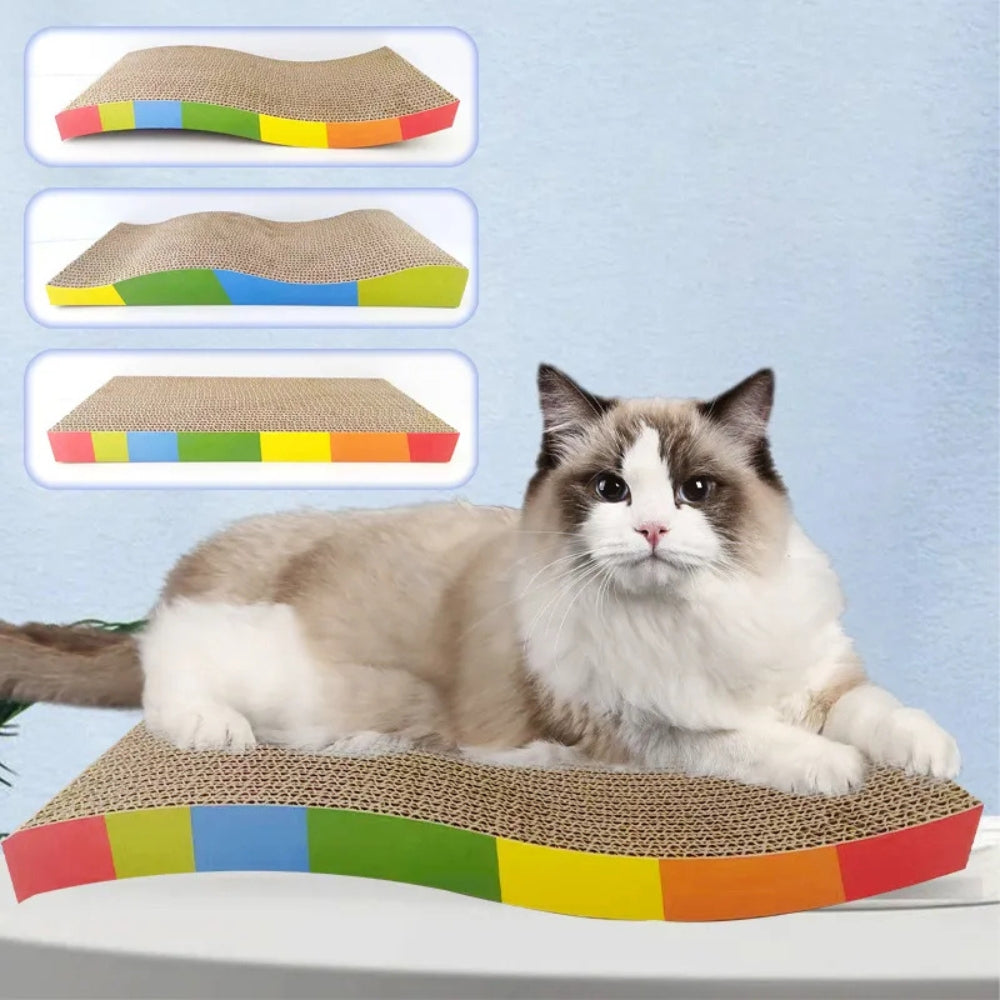 Mimi Cat Scratching Board With Catnip- 43x21x3.6 cm