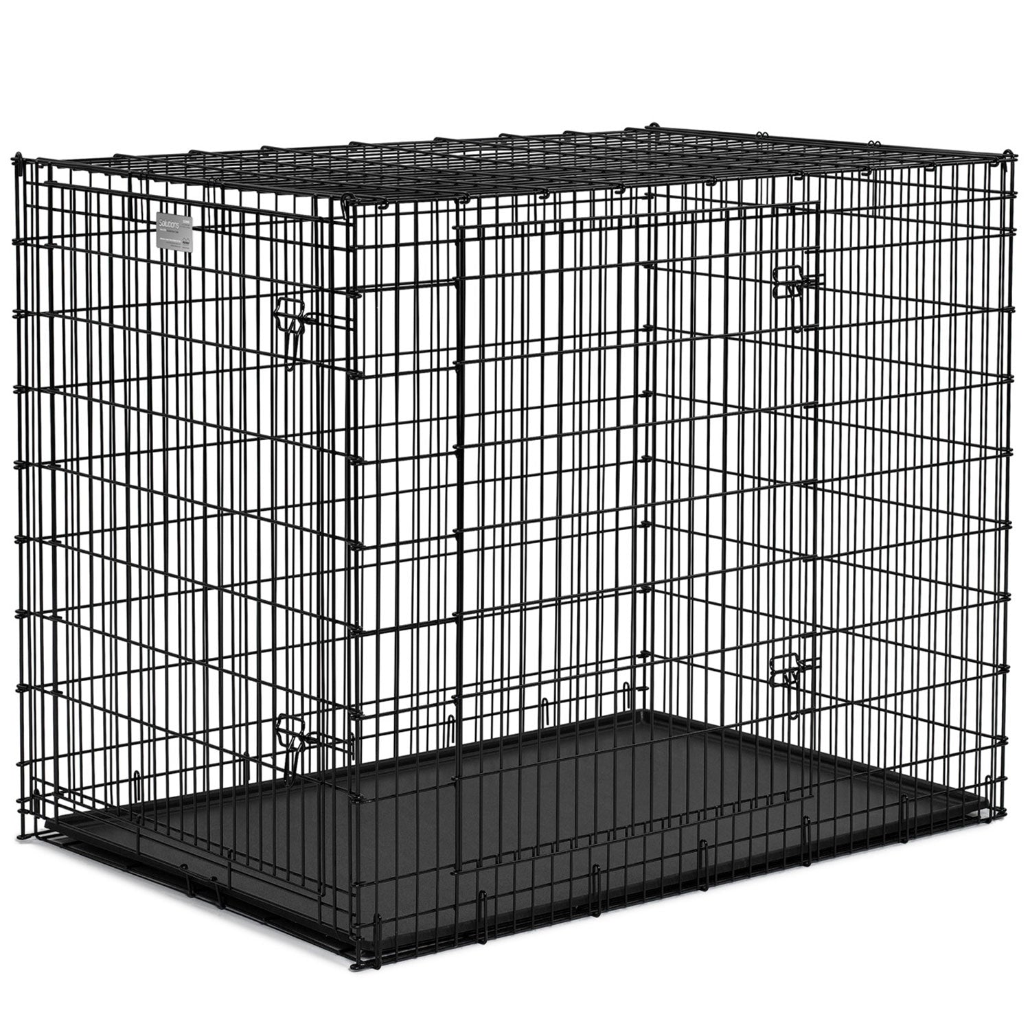 Crate Black Double Door 54Inch