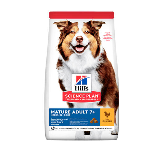 Hill's Science Plan Medium Mature Adult 7+ Dog Food with Chicken