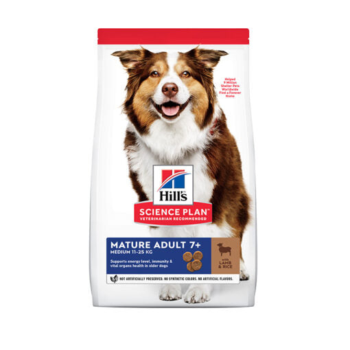 Hill's Science Plan Medium Mature Adult 7+ Dog Food with Lamb&rice