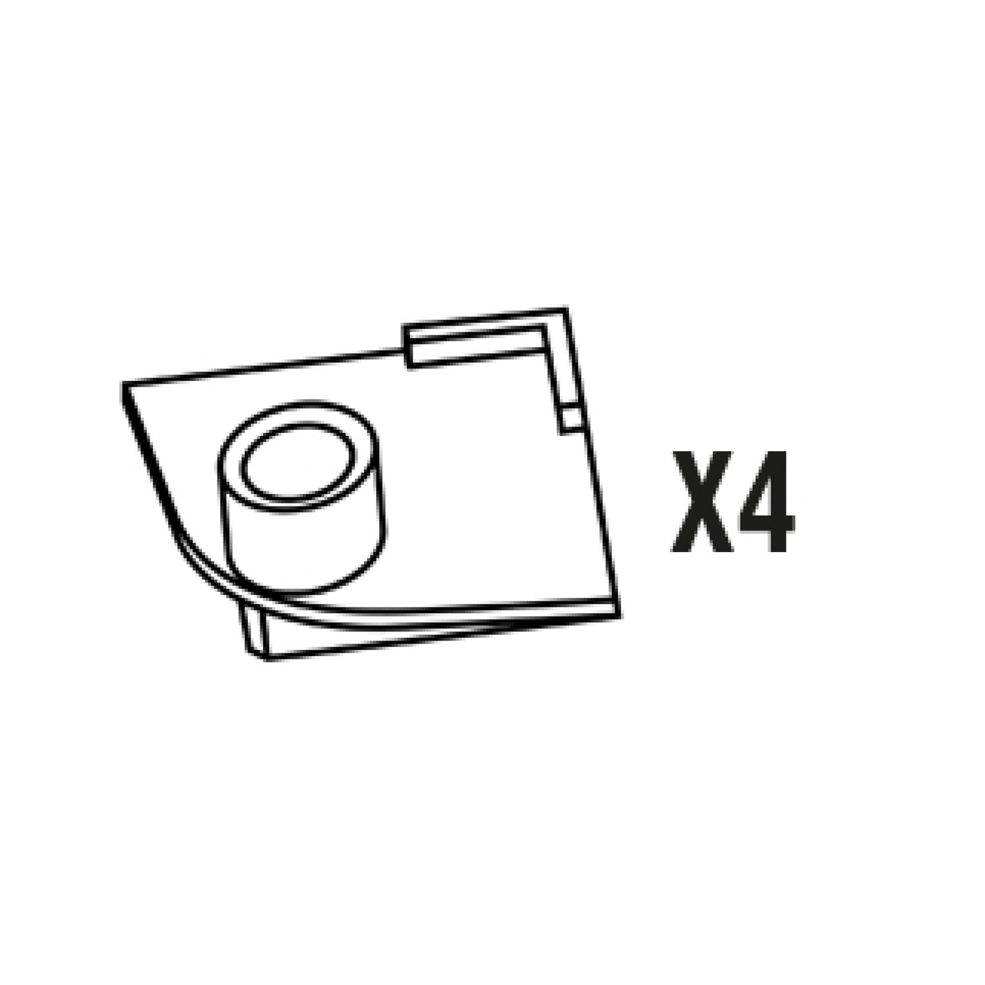 Mega Filtra Replacement Anti-Vibration Feet 4/pk