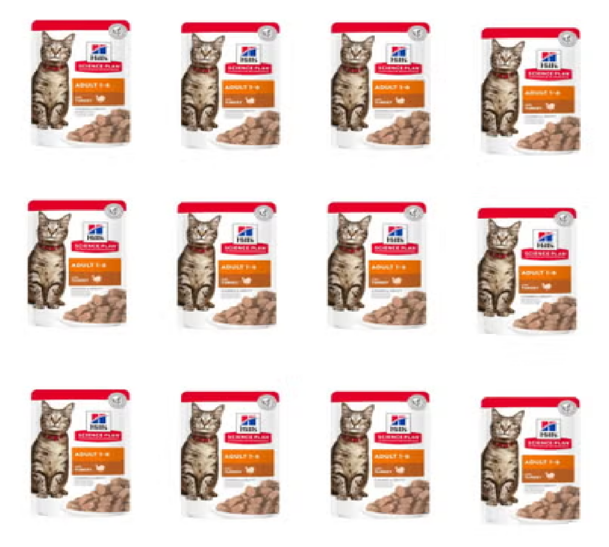 Hill’s Science Plan Adult Wet Cat Food Turkey Pouches (12x85g)