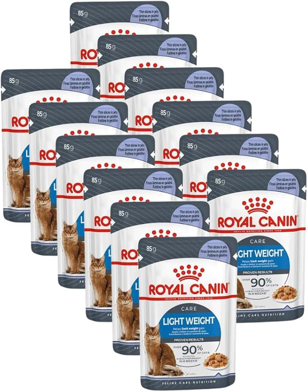 Royal Canin Light Weight Care in Jelly Cat Wet Food – 12 x 85g