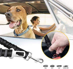 Cozy Paws Reflective Adjustable Dog Seat Belt with Shock Absorber