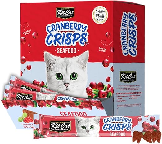 Kit Cat Cranberry Crisps Seafood 1 Box (20g x 50 sachets)