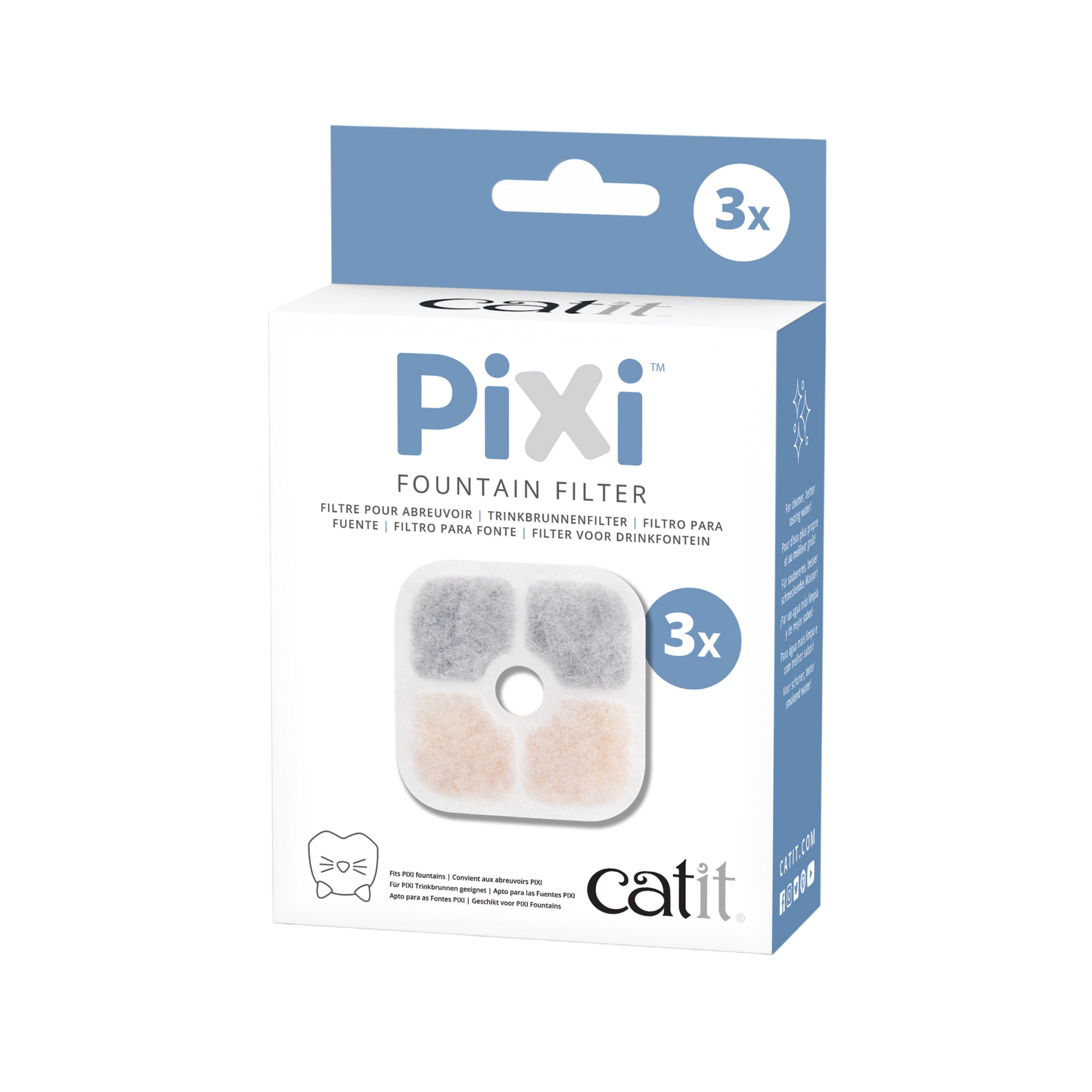 Catit Pixi Fountain Filter Cartridge 3/pk