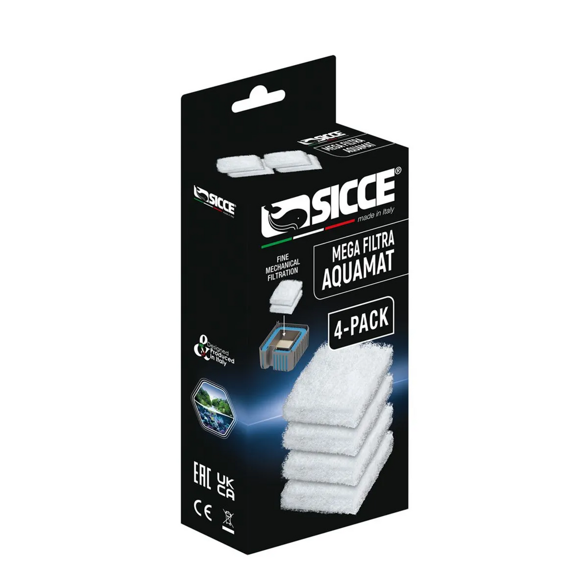 Mega Filtra Replacement Aquamat Wool Pads 4/pk