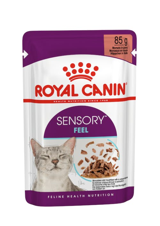 Royal Canin Feline Health Nutrition Sensory Feel Gravy Cat Wet Food 85G - Pack of 12