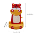 Cozy Paws Tiger Shape Cat Scratching Board With Cat Bed and Sisal Rope -41*33*62cm