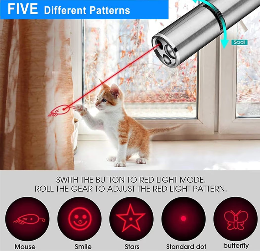 5-in-1 Cat Laser Toy for Interactive Play