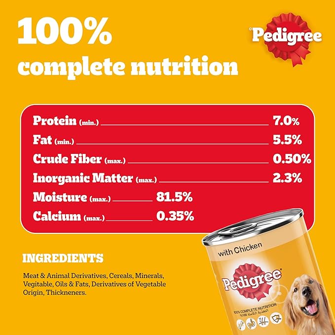 Pedigree Chicken Loaf Wet Dog Food - 400G