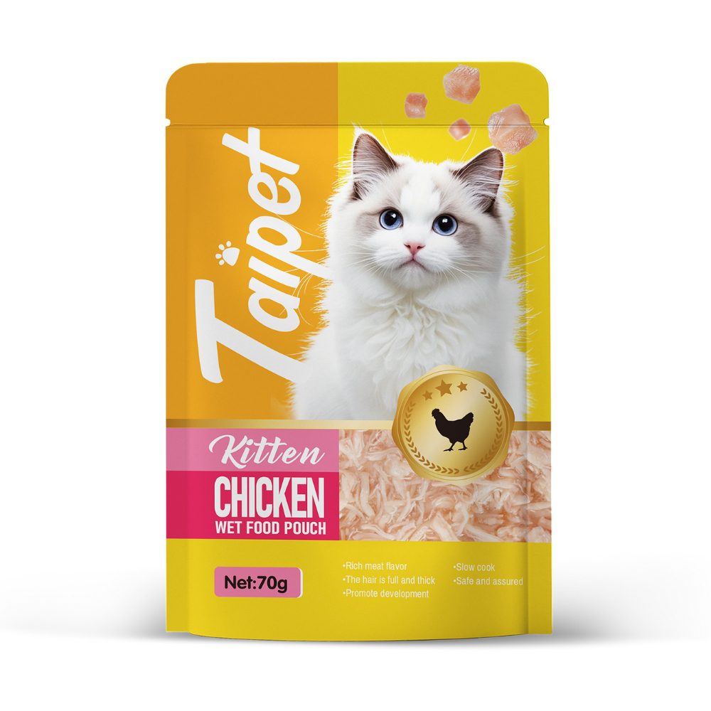 Taipet Wet Food Pouch Chicken in Broth-70g(KITTEN)(Box contains 12pcs)