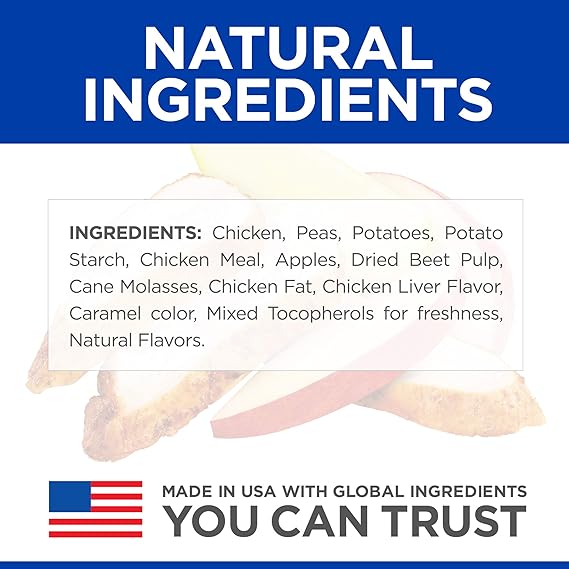 Hill's Science Diet Grain Free Dog Treats, Chicken & Apples Dog Snacks, Healthy Dog Treats, 8 Oz Bag - 200 g