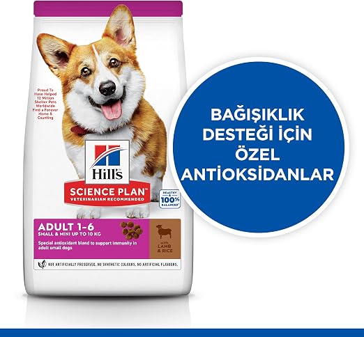 Hill's Science Plan Small & Mini Adult Dog Food with Lamb & Rice - 1.5kg