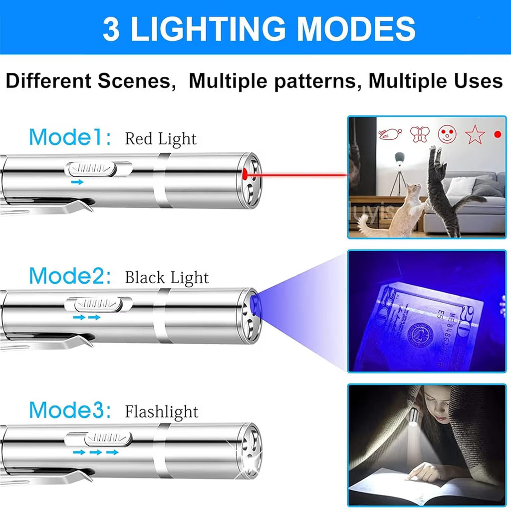 5-in-1 Cat Laser Toy for Interactive Play