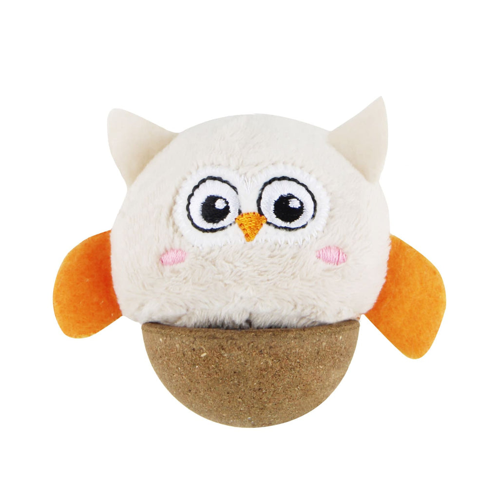 GiGwi Hemispherical Tumbler Toy with Catnip – Owl