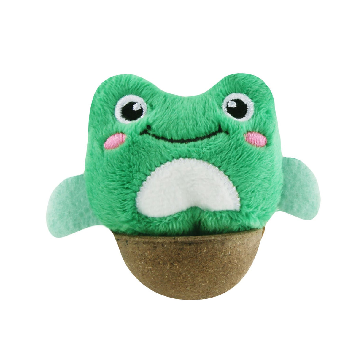 GiGwi Hemispherical Tumbler Toy with Catnip – Frog