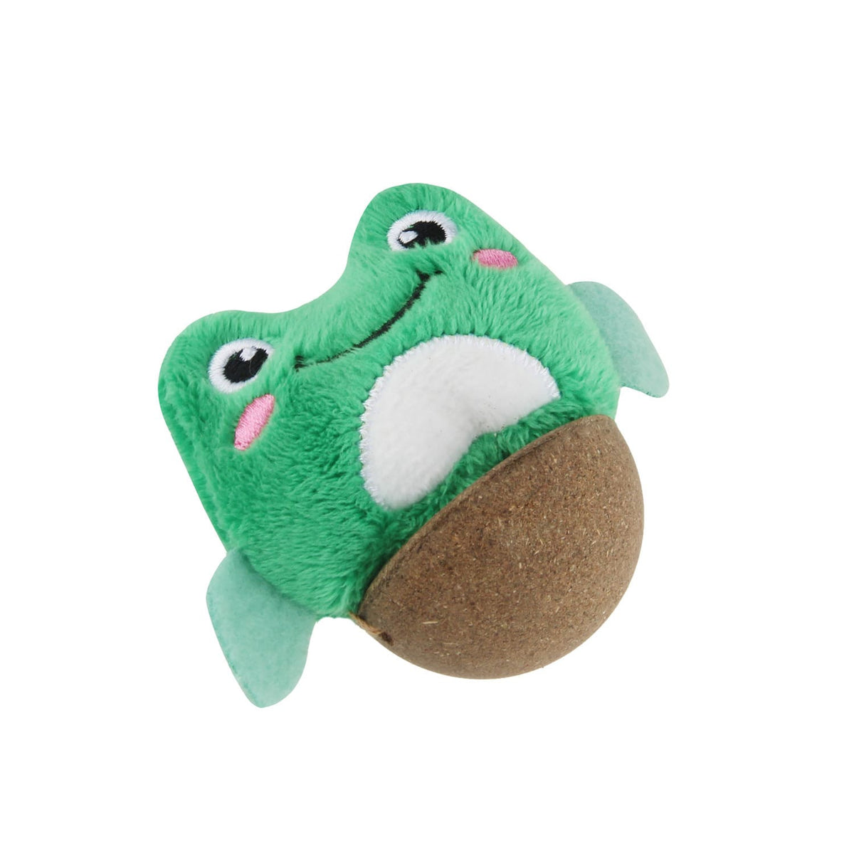 GiGwi Hemispherical Tumbler Toy with Catnip – Frog