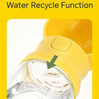Cozy Paws 2-in-1 Portable Pet Water &amp; Food Cup – 350 ml, Yellow