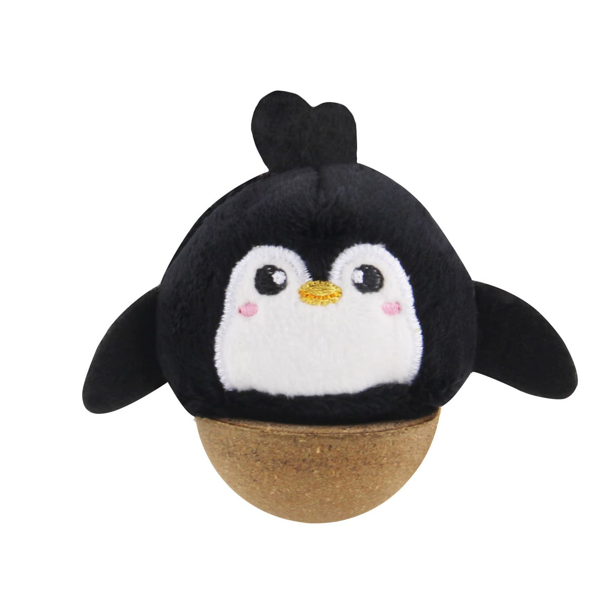 GiGwi Hemispherical Tumbler Toy with Catnip – Penguin