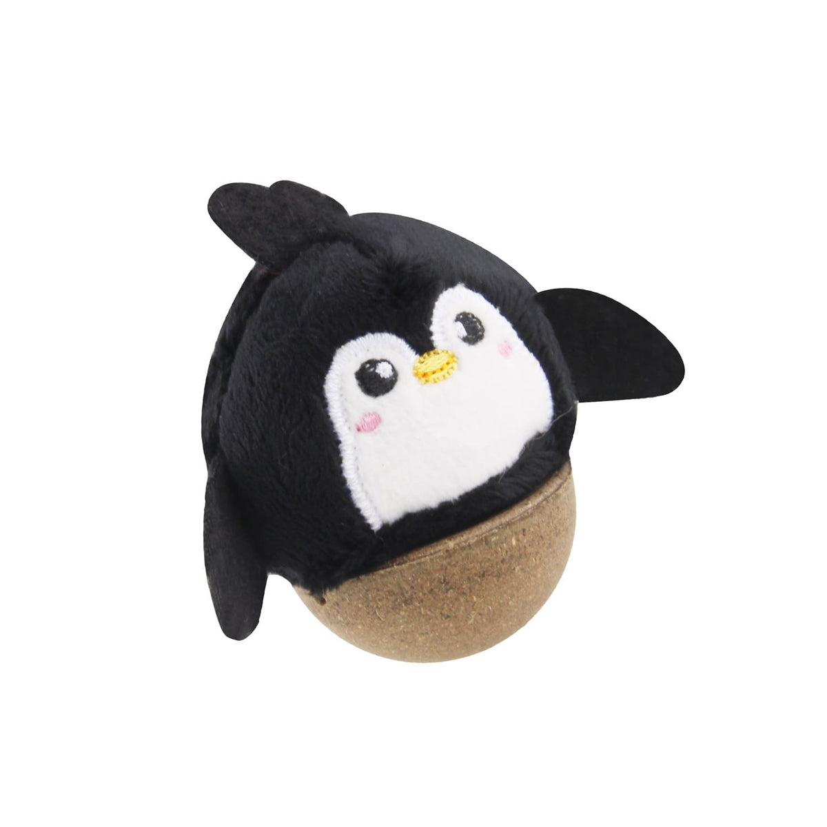 GiGwi Hemispherical Tumbler Toy with Catnip – Penguin