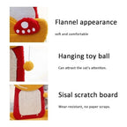 Cozy Paws Tiger Shape Cat Scratching Board With Cat Bed and Sisal Rope -41*33*62cm