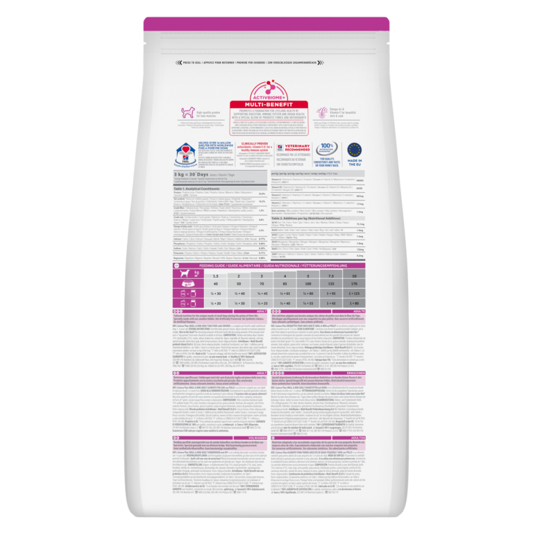 Hill's Science Plan Small & Mini Adult Dog Food With Chicken (3kg)