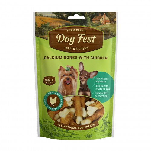 Dog Fest Calcium Bones With Chicken For Mini-Dogs - 55g