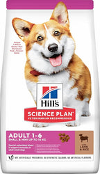 Hill's Science Plan Small & Mini Adult Dog Food with Lamb & Rice - 1.5kg